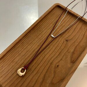 ZARA Gold and Silver Cord Layered Necklace